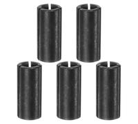 sourcing map Adattatore per mandrino per fresa, da 12,7 mm a 6,35 mm, in acciaio al carbonio CNC, per incisione, per lavorazione del legno, 5 pezzi