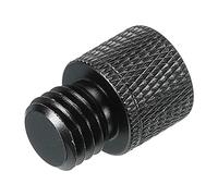 sourcing map Adattatore per microfono da 3/8 femmina a M12 maschio per fotocamera filettata a vite adattatore per microfono treppiede nero