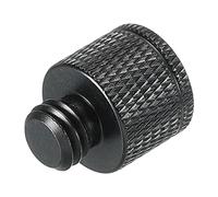 sourcing map Adattatore per microfono M10 femmina x 3/8-16 maschio adattatore filettato per fotocamera per treppiede per microfono nero