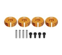 sourcing map Adattatori per mozzi esagonali in alluminio da 12 mm, spessore 5 mm, con viti e perni per parti di ricambio per auto RC, 4 pezzi