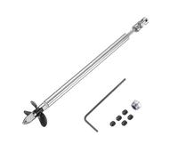 sourcing map Albero di trasmissione a tre eliche e giunto di accoppiamento per kit di assemblaggio accoppiatore barca RC, albero L19,5 cm, manica L15 cm, D3,6 cm tre eliche, adatto per albero motore