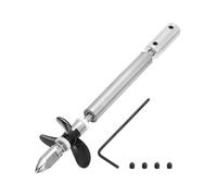 sourcing map Albero di trasmissione W Elica e giunto di accoppiamento per kit di montaggio accoppiatore barca RC, albero L100mm, manicotto L25mm, D36mm tre eliche, adatto per albero motore da 4 mm