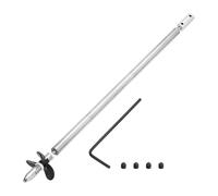 sourcing map Albero di trasmissione W Elica e giunto di accoppiamento per kit di montaggio accoppiatore barca RC, albero L300mm, manicotto L25mm, D36mm tre eliche, adatto per albero motore da 3 mm