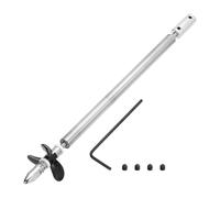 sourcing map Albero di trasmissione W Elica e giunto di accoppiamento per kit di montaggio accoppiatore barca RC, albero L200mm, manicotto L25mm, D36mm tre eliche, adatto per albero motore da 3 mm