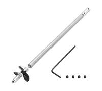 sourcing map Albero di trasmissione W Elica e giunto di accoppiamento per kit di montaggio accoppiatore barca RC, albero L250mm, manicotto L200mm, D36mm tre eliche, adatto per albero motore da 5 mm
