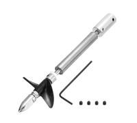sourcing map Albero di trasmissione W Elica e giunto di accoppiamento per kit di montaggio accoppiatore barca RC, albero L100mm, manicotto L25mm, D36mm due eliche, adatto per albero motore da 6 mm