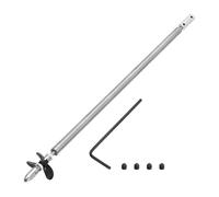 sourcing map Albero di trasmissione W Elica e giunto di accoppiamento per kit di montaggio accoppiatore barca RC, albero L300mm, manicotto L25mm, D36mm tre eliche, adatto per albero motore da 2,3 mm