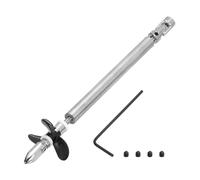 sourcing map Albero di trasmissione W Elica e giunto universale per kit di montaggio accoppiatore barca RC, albero L130mm, manicotto L80mm, D36mm tre eliche, adatto per albero motore da 3,17 mm