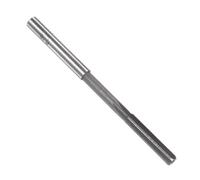 sourcing map Alesatore per serraggio 5,5 mm, H7 HSS, tornio alesatore a 6 scanalature dritte, utensile da taglio a gambo rotondo, punta da trapano per alesatura metrica per foro metallico in acciaio