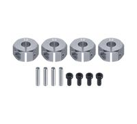 sourcing map Alluminio 12mm Ruota Esagonale Mozzi Drive Adattatori Titanio 7mm Spessore con Viti e Perni per RC Auto Aggiornamento Parti di Ricambio 4 Pz
