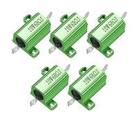 sourcing map Alluminio Case Resistore 10W 68 Ohm Verde Wirewound per LED Converter con Rod Post 10W68RJ