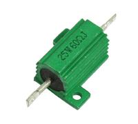 sourcing map Alluminio verde alloggiato resistenza filo avvolto 25W 60 Ohm