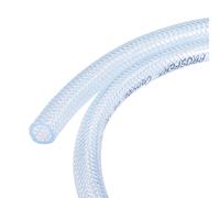 sourcing map Alta pressione trasparente rinforzata intrecciata di identificazione 14mm OD 1m della tubatura del PVC 10mm per il tubo flessibile dell'acqua