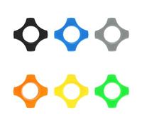 sourcing map Anello di protezione per microfono KTV da 3,7 cm, in gomma, con anello di protezione per microfono KTV, design a prova di vibrazione, protegge da cadute e scivolamenti, nero/grigio/verde