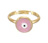 sourcing map Anello malocchio, anello singolo occhio malocchio, anelli da donna con scatola decorativa nera per protezione della fede turca, fai da te, regali, Metallo, Zircone sintetico