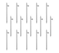 sourcing map Anse a molla a sgancio rapido, in acciaio inox, ricambio per cinturini a sgancio rapido, Argento, 16mm