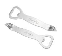 sourcing map Apribottiglie manuale, 2 pezzi, in acciaio inox, a forma di chiesa, apribottiglie, portatile, strumento per la rimozione di tappi di bottiglia, strumento per cucina, feste, casa, bevande