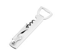 sourcing map Apribottiglie per vino, cavatappi in acciaio inox resistente, compatto tutto in uno, strumento da bar per bar, feste, matrimoni, casa, viaggi, bianco