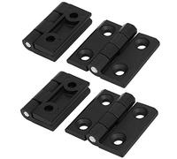 sourcing map Armadio per uso domestico in alluminio porta Cerniere nero 50mmx50mm 4pz.