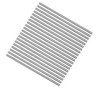 sourcing map Asta rotonda in acciaio, 3 mm HSS Tornio Bar Stock Tool 100 mm di lunghezza, per albero ingranaggi, torni, barenatrice, tornitura asse miniatura, perno cilindrico fai da te, 20 pezzi