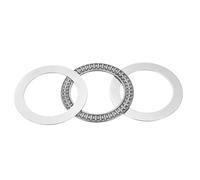 sourcing map AXK7095 Cuscinetti a rullini assiali con 2 rondelle, cuscinetti a rullini in acciaio cromato, ID 70mm, OD 95mm, spessore 6mm