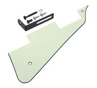 sourcing map Battipenna per chitarra LP a 3 strati, 2 fori per chitarra elettrica, piastra antigraffio con staffa cromata nera per serie Les Standard, verde menta