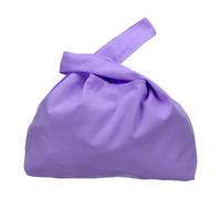 sourcing map Borsa da polso in tela, con nodo da polso, da donna, pochette da polso, borsetta piccola da polso annodata, Viola, 11.2 Inches