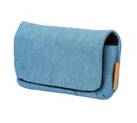 sourcing map Borsa di immagazzinaggio della macchina fotografica digitale, materiale della fibra multiuso piccola borsa portatile per la borsa della frizione di, Blu, 6 x 4.1 x 2 Inch, moderno