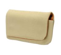 sourcing map Borsa di immagazzinaggio della macchina fotografica digitale, materiale della fibra multiuso piccola borsa portatile per la borsa della frizione di, cachi, 6 x 4 x 1.3 Inch, moderno