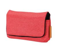 sourcing map Borsa di immagazzinaggio della macchina fotografica digitale, materiale della fibra multiuso piccola borsa portatile per la borsa della frizione di, Rosso, 6 x 4.1 x 2 Inch, moderno