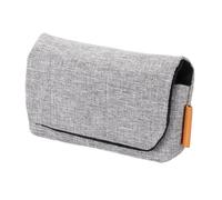 sourcing map Borsa di immagazzinaggio della macchina fotografica digitale, materiale della fibra multiuso piccola borsa portatile per la borsa della frizione di, grigio, 6 x 4.1 x 2 Inch, moderno