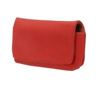 sourcing map Borsa di immagazzinaggio della macchina fotografica digitale, materiale della fibra multiuso piccola borsa portatile per la borsa della frizione di, Rosso, 6 x 4 x 1.3 Inch, moderno