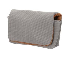 sourcing map Borsa di immagazzinaggio della macchina fotografica digitale, materiale della fibra multiuso piccola borsa portatile per la borsa della frizione di, grigio, 6 x 4 x 1.3 Inch, moderno