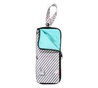 sourcing map Borsa per ombrelli bagnati 9,9 x 22,1 cm, in fibra super fine, resistente ad assorbimento d'acqua, custodia portatile impermeabile per riporre oggetti da viaggio, casa all'aperto, grigio