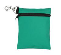 sourcing map Borsa per tee da golf, 14 x 17 cm, professionale, con cerniera, borsa per tee da golf, borsa con clip a moschettone in metallo, organizer per uomini e donne, verde