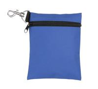sourcing map Borsa per tee da golf, 14 x 17 cm, professionale, con cerniera, borsa per tee da golf, borsa con clip a moschettone in metallo, organizer per uomini e donne, blu
