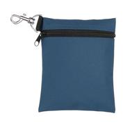 sourcing map Borsa per tee da golf, 14 x 17 cm, professionale, con cerniera, borsa per tee da golf, con clip a moschettone in metallo, organizer per uomini e donne, blu scuro