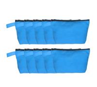 sourcing map Borse cosmetiche da viaggio Bulk Plain Toiletry Zipper Pouch Blank DIY Craft Bags Pencil Bag per donne adolescenti, blu cielo