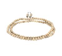 sourcing map Braccialetto con perline di preghiera, in legno naturale, braccialetti Mala da polso da uomo e donna con perline elasticizzate, One Size, Legno, Non pietra preziosa