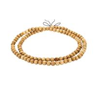 sourcing map Braccialetto con perline di preghiera, in legno naturale, braccialetti Mala da polso da uomo e donna con perline elasticizzate, One Size, Legno, Non pietra preziosa