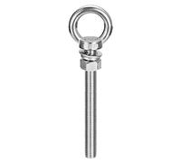 sourcing map Bullone ad occhiello di sollevamento, 1 set M16 x 150 mm bullone ad occhio con dado rondella in acciaio inox 304 anello di sollevamento anello di sollevamento bullone per appendere