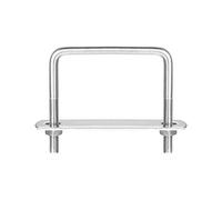 sourcing map Bulloni a U quadrati, 62 mm di larghezza interna 60 mm di lunghezza M6 304 in acciaio inox U morsetto bullone con dadi e piastre, per rimorchio barca