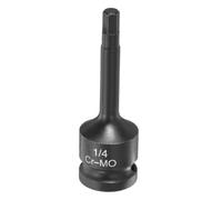 sourcing map Bussola esagonale a percussione da 1,3 cm, punte esagonali da 0,6 cm, lunghezza 78 mm, cr-Mo SAE, adattatore per chiave a percussione per riparazione automobilistica, costruzione