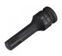 sourcing map Bussola Impact Ribe Bit da 11 mm, attacco quadrato da 3/8", lunghezza 60 mm, dimensioni metriche CR-MO