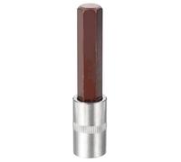 sourcing map Bussola per punte esagonali da 1/2 "Drive H14 S2 in acciaio a testa esagonale lunga punte per trapano CR-V adattatore per presa in acciaio per la casa Auto Axle Hex Nuts Bulloni