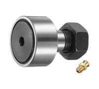sourcing map Cam Follower Track Runner Cuscinetti CF18/KR40 PPX in acciaio cromato a rullini a rulli, diametro 40 mm, tipo prigioniero M18 per guida per macchine utensili, presa esagonale)