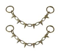 sourcing map Catene per scarpe con rivetti, in metallo punk, a forma di cono, fascini, sandali, accessori per scarpe, 9.8, Acrilico, Nessuna pietra preziosa