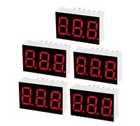 sourcing map catodo comune 11 pin 3 bit 7 segmenti 0,89 x 0,55 x 0,28 pollici 0,3 pollici LED rosso display digitale tubo 5 pz