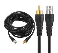 sourcing map Cavo coassiale BNC femmina a RCA maschio, 5 m, RG59 75-3, connettore di prolunga video per DVR CCTV Camera Security System Monitor Video Connection, nero