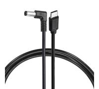 sourcing map Cavo di alimentazione ad angolo retto da 27 W, 12 V 3 A, 5,5 x 2,1 mm, tipo C, cavo di alimentazione ad angolo retto da 1 m, da USB C a DC PD, cavo di ricarica rapida per monitor
